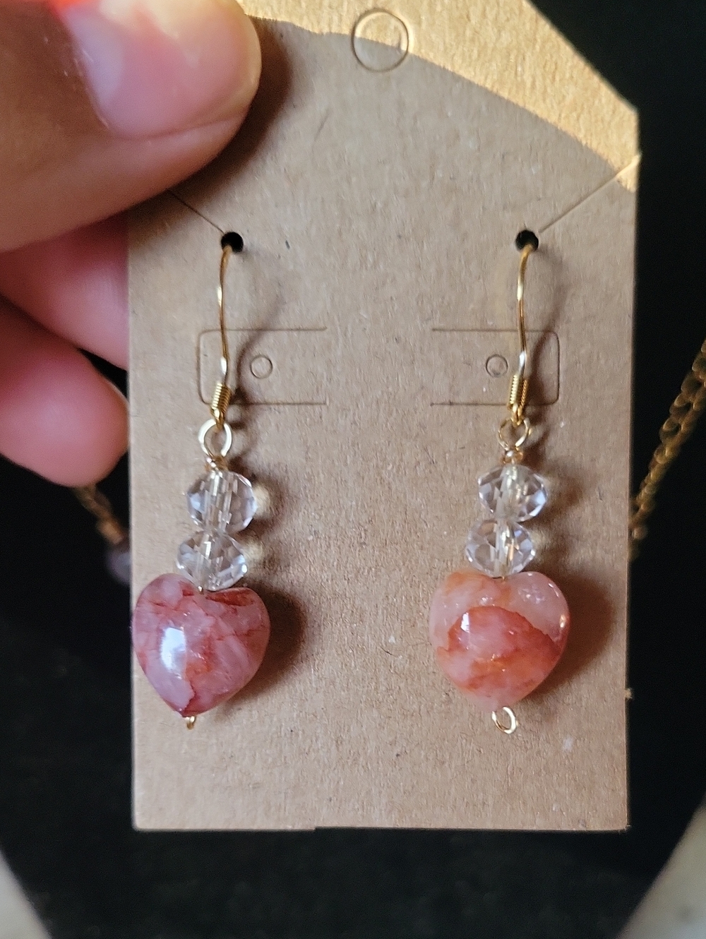 Citrine Heart Earrings